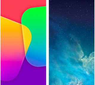 Iphones side by side color - the other free wallpaper