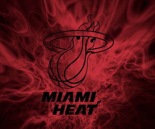 Miami heat logo red background 2 - a miami heat logo free wallpaper