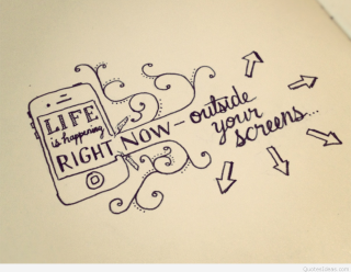 Cell phone message drawing image - life free wallpaper