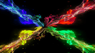 Colorful butterfly object black background - object free wallpaper