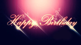 Happy birthday sparkles dark background - a happy birthday message free wallpaper