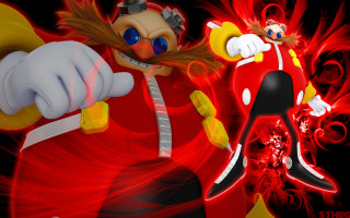 Cartoon dancing red black yellow - baiōken eishun free wallpaper for desktop