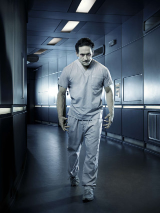Man prison uniform hallway jail - neoplasticism free wallpaper
