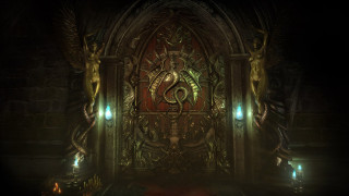 Metal door snake dark room - a red rug free wallpaper