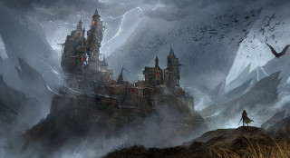 Castle mountain man storm top - a storm free wallpaper