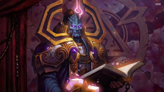 Man costume book sword glowing 4 - donato giancola free wallpaper