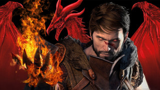Fire dragon demon fantasy epic - red flame free wallpaper