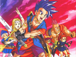 Anime characters swords fighting group 4 - concept art free wallpaper