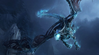 Dragon flying sky background clouds - dragon art free wallpaper