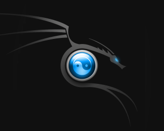 Blue dragon black background blue - a smiley face free wallpaper