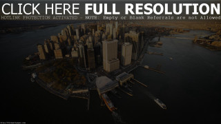 City water bridge large body - ashcan school free wallpaper