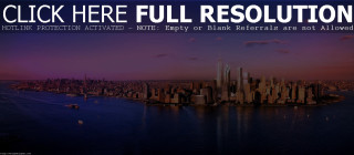 City skyline purple sky hudson - a purple sky free wallpaper