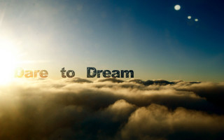 Dare to dream above clouds - a picture of a sky free wallpaper