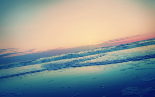 Beach sunset surfboard pinksky mountains - beach free wallpaper