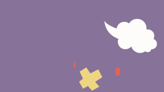 Cloud yellow cross purple background - a cloud free wallpaper