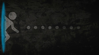 Person walking dark room blue - a blue light free wallpaper