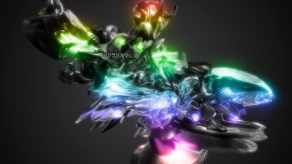 Colorful abstract flower black background 5 - unreal engine 5 quality free wallpaper