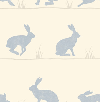 Rabbit silhouette wallpaper grass background - a storybook illustration free wallpaper