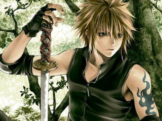 Man sword forest trees tattoo - a sword in a forest free wallpaper