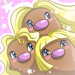 Cartoon couple blonde hair blue - fanny mcian free wallpaper