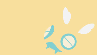 Yellow background blue fish mirror - derf free wallpaper