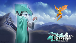Cartoon character flying sky dragon - du jin free wallpaper
