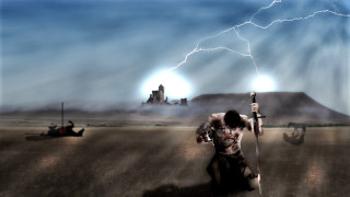 Man sword field castle background - a sword and a sword free wallpaper
