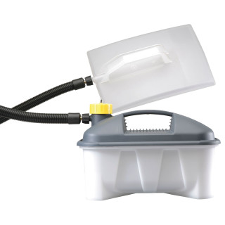 White gray container yellow handle - free light wallpaper