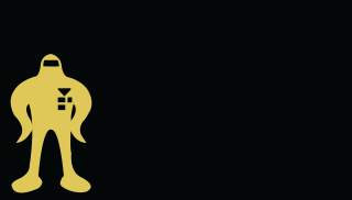 Yellow silhouette man black background - a storybook illustration free wallpaper for desktop