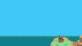 Boat ocean lighthouse island background - a computer free wallpaper