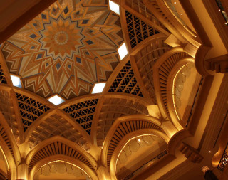 Ceiling star design lights clock - open ceiling free wallpaper