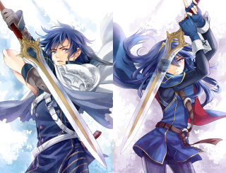 Anime characters swords holding fighting 4 - sword free wallpaper