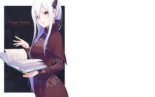 Woman holding book happy birthday - a happy birthday message free wallpaper