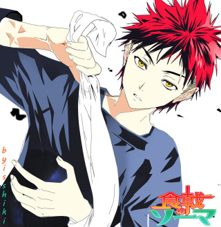 Red haired man holding white - aya goda free wallpaper