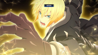 Man yellowhair blueeyes armor electricity - a yellow hair free wallpaper