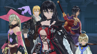 Anime characters group building flag - a group of anime characters free wallpaper