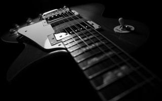Black white guitar picker neck 2 - eric taylor free wallpaper