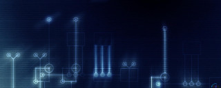 Blue background lights shapes colorful - blueprint free wallpaper