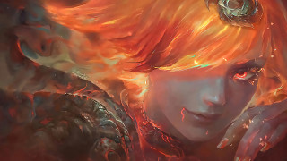 Woman red hair ring head - elden ring free wallpaper