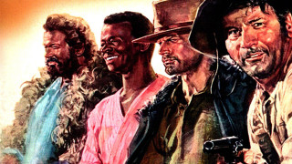 Men hats guns group painting - man free wallpaper