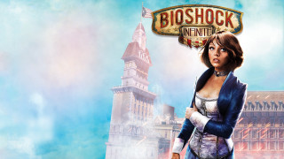 Woman clocktower bioshock blue sky - a clock tower free wallpaper