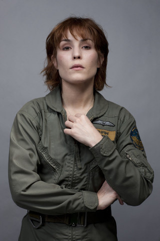 Woman green uniform posing hands - barbizon school free wallpaper