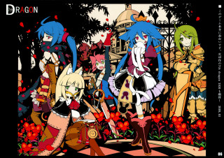 Anime girls garden flowers trees - a group of anime girls free wallpaper