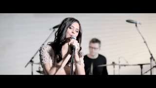 Woman singing microphone man guitar 3 - a man free wallpaper