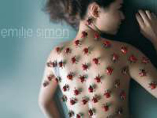 Woman red flowers black background - surreal photography free wallpaper