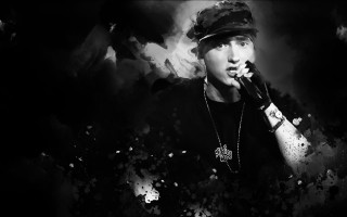 Man hat necklace microphone looking - fan art free wallpaper