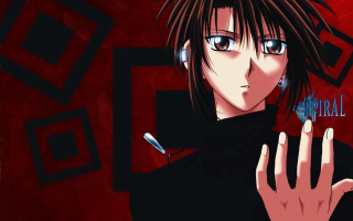 Anime character finger up red - a finger free wallpaper