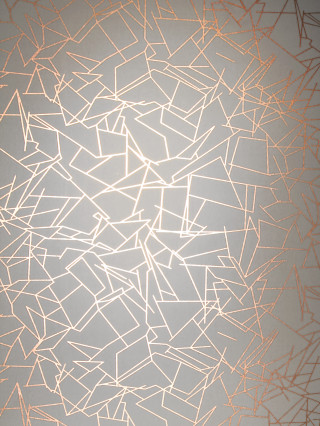 White gold pattern gray background - kinetic art free wallpaper
