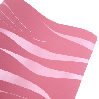 Pink white striped paper ribbon - half free wallpaper
