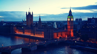 Clocktower bridge river night cityscape - christopher wren free wallpaper